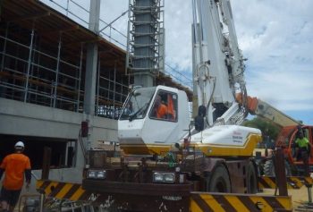 16T Crane in use on building site